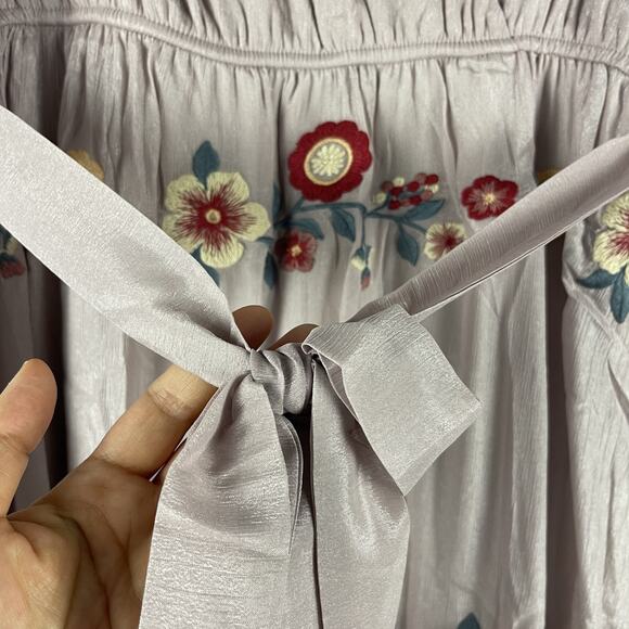 Savanna Jane Tiered Maxi Dress Womens Small Floral Embroidery Cottage Boho NEW - Picture 11 of 16